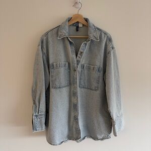 H&M oversized denim shirt/jacket